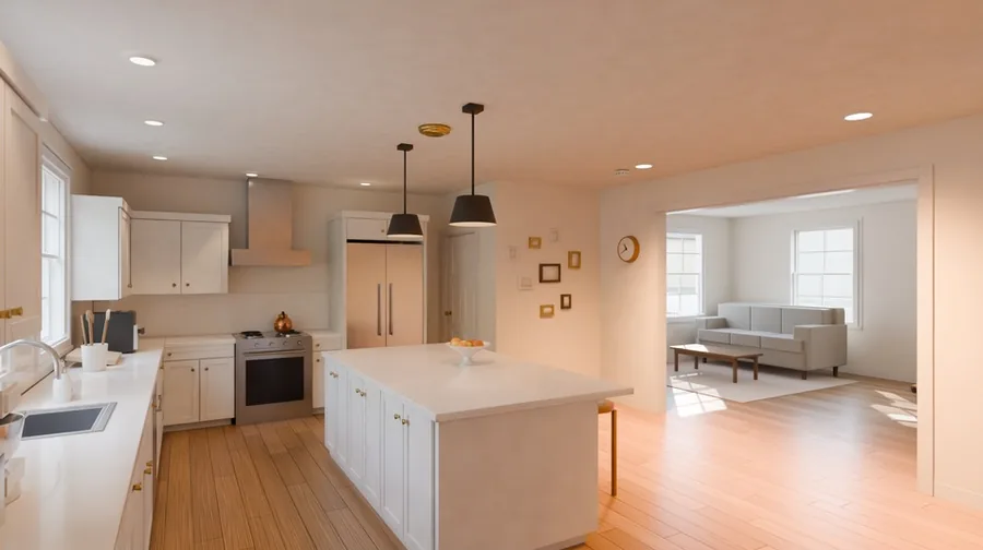 Kitchen: Blender render of the 3D set